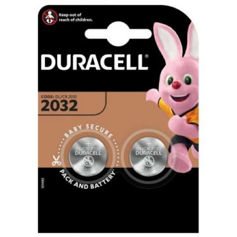 Billede af DURACELL DL2032 / CR2032 knapcelle batteri (2 stk.) hos Bolig Produkter