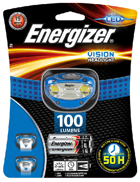 Se Energizer Pandelygte Vision inkl. 3 x AAA batterier hos Bolig Produkter