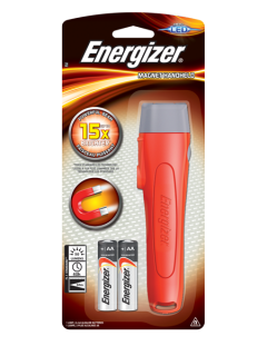 Energizer LED Magnet Handheld Lommelygte, inkl. 2 X AA Alkaline Batterier (1)