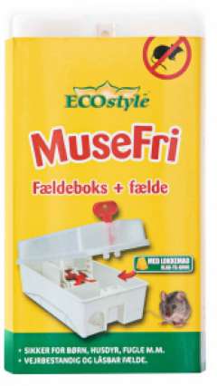Ecostyle MuseFri Fældeboks inkl. fælde (1)