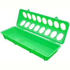 Fodertrug Plast Grøn 10X30 Cm (2)