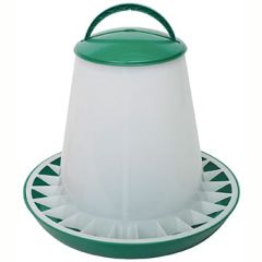 Fodertårn Plast Grøn m/Låg 10 Kg (1)