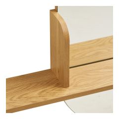 House Nordic Barco Spejl med hylde 92x15x94,5 cm, Trælook (6)