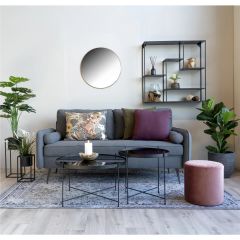 House Nordic Jersey Spejl Ø60 cm, Messinglook (6)