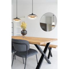 House Nordic Jersey Spejl Ø100, Sort (2)