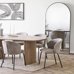 House Nordic Madrid Spejl 90x180 cm, Sort (3)