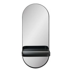 House Nordic Olbia Spejl m. Hylde 25x60 cm, Sort (1)