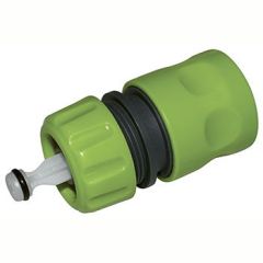 Plast kobling med stop 1/2 orange (1)