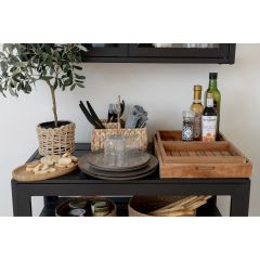 House Nordic Selma Tallerken 21 cm, Grå/Brun (4)