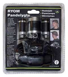 Pandelygte 300 Lumen Genopl. hvid/rød (1)