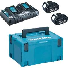 Makita Batteri 2 stk. 18v 4.0 ah, Dobbeltlader (1)