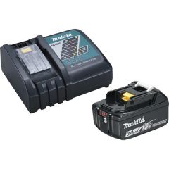 Makita batterisæt BL1830B + DC18RC ( Lader + batteri ) (1)