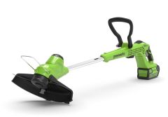 Greenworks, G40LTK2, Trimmer, 40V, Frontmonteret, med 2,0 Ah batteri og universal lader (2)