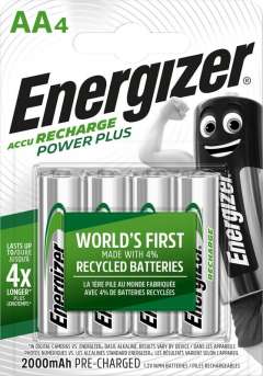 Energizer Recharge Power Plus AA / NH15 2000mAh Batterier (4 Stk. Pakning) (1)