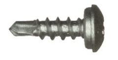 nummerplade skrue selvskærende 5 x 16mm ( 1 stk ) (1)