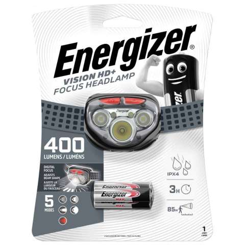 Energizer HL Vision HD+ Focus Pandelygte inkl. 3 x AAA batterier