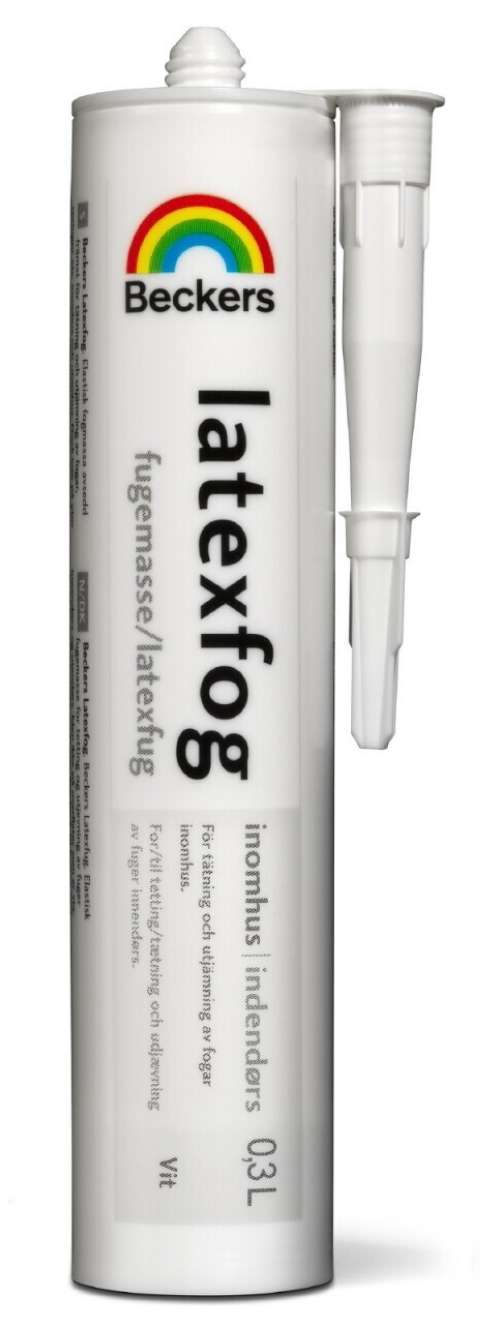 Billede af Beckers Latexfuge Hvid/Indendørs 0,3L ( Elastisk fugemasse )