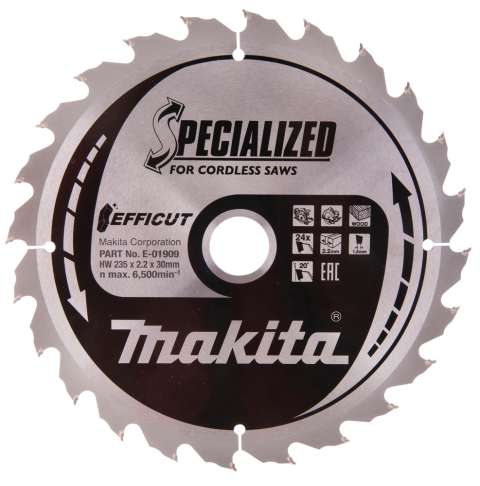 Billede af MAKITA KLINGE TCT 235X30MMx24T EFFICUT