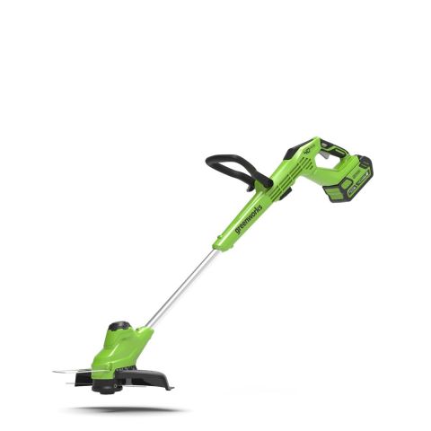 Greenworks, G40LTK2, Trimmer, 40V, Frontmonteret, med 2,0 Ah batteri og universal lader