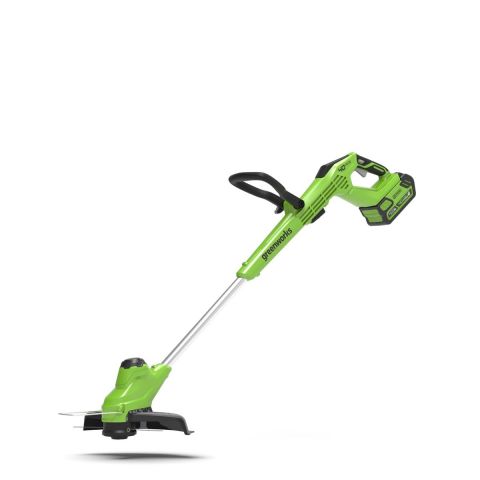 Billede af Greenworks, G40LTK2, Trimmer, 40V, Frontmonteret, med 2,0 Ah batteri og universal lader