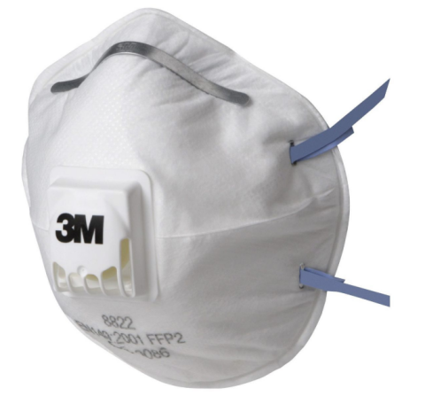 Billede af Maske med ventil FFP2 NR D 3M8822