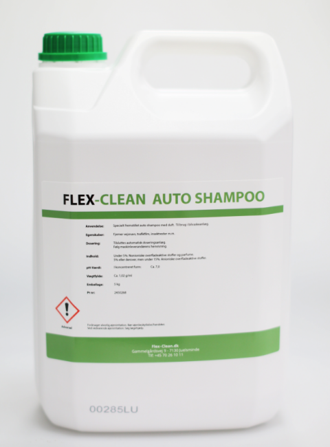 Se Flex Clean Professionel autoshampoo med duft 5 litter. hos Bolig Produkter