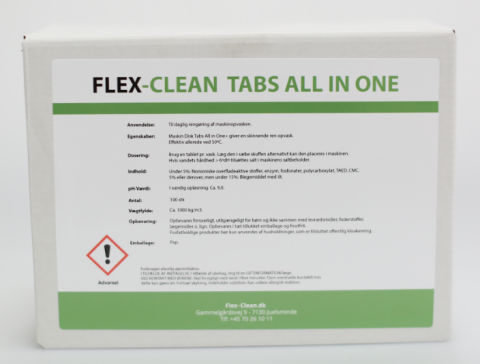 Flex Clean Professional All in 1 opvasketablet 100 stk.